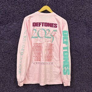 Deftones North American Tour long Sleeve Shirt Size Medium